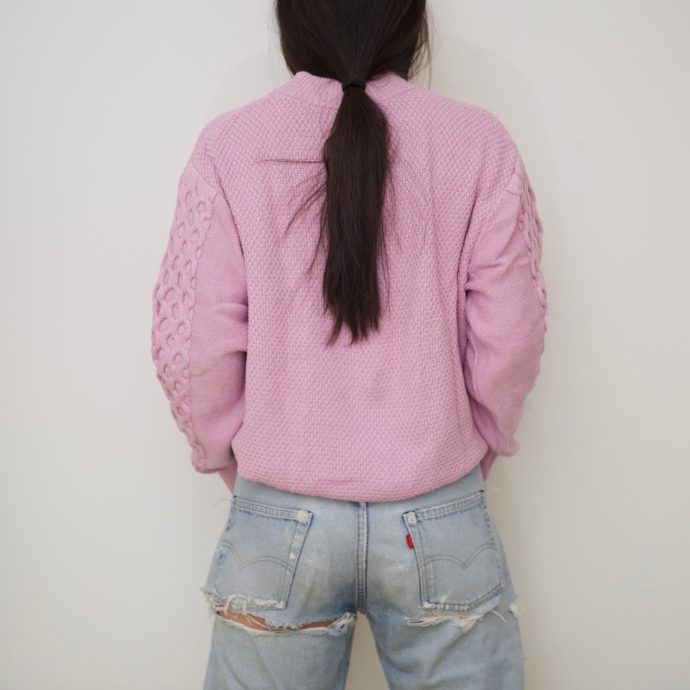 Lavender knit sweater from Urban Outfitters - Picture 2 of 5